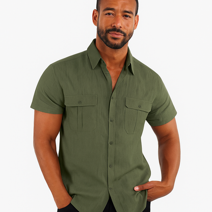 Camisa Linho com Bolso