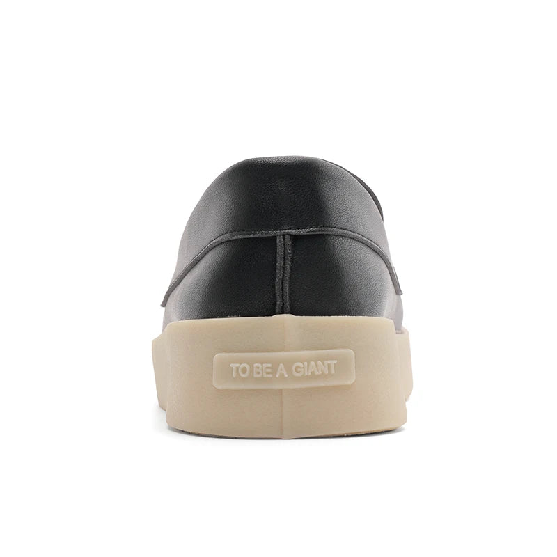 Sapato Em Couro Slip On