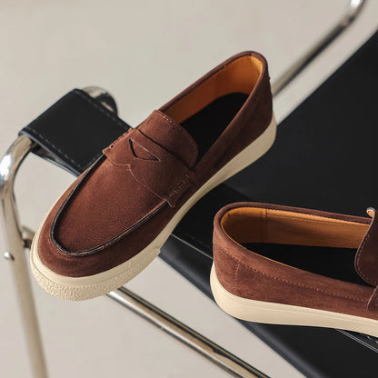 Sapato Camurça Slip On