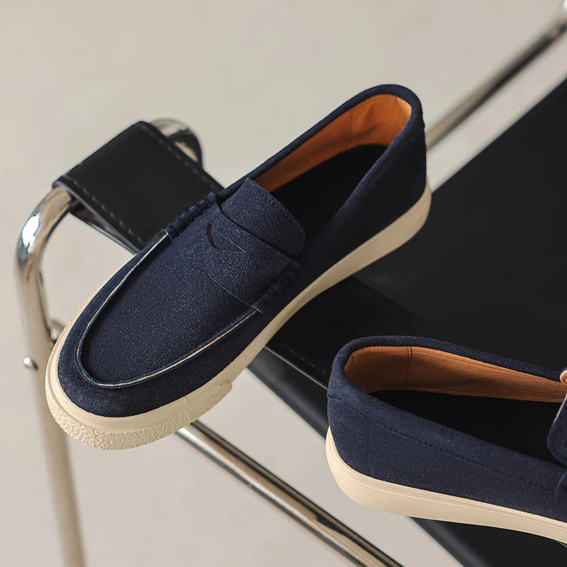 Sapato Camurça Slip On