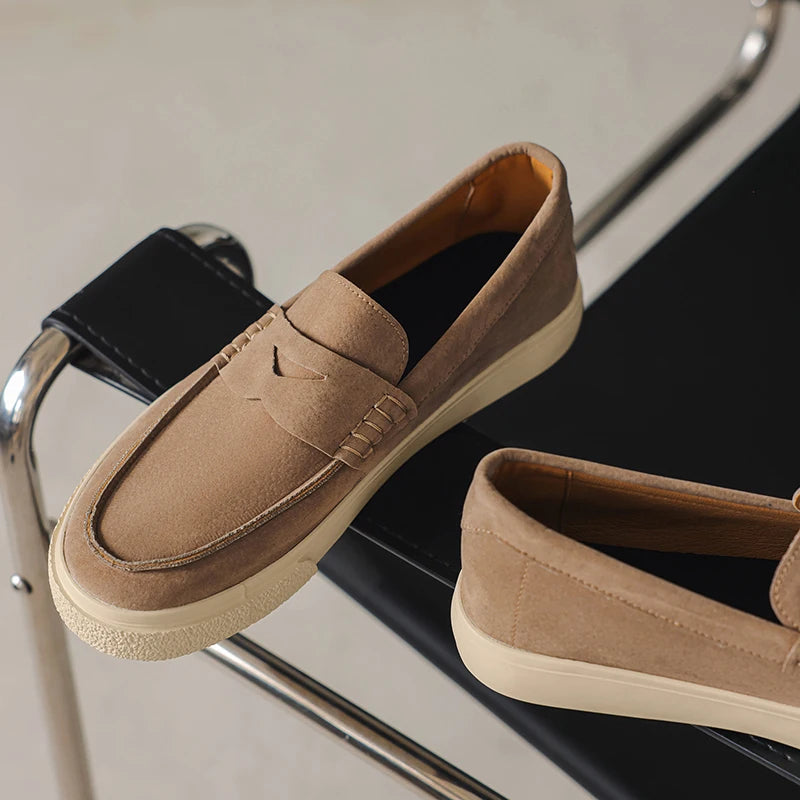 Sapato Camurça Slip On